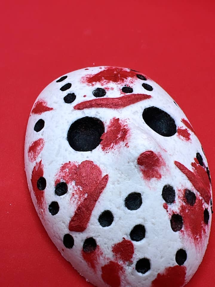 Hockey mask Bath Bomb, Friday the 13th Bath Bomb, Jason bath for wholesale by WaterBruja