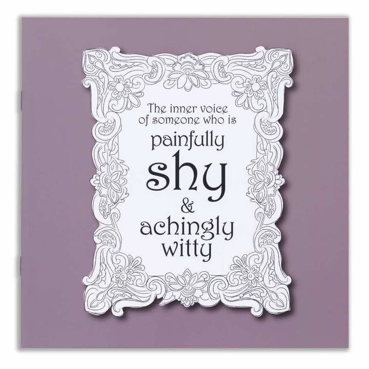 Painfully Shy Achingly Witty - Notebook & Pin Badge Set for wholesale by Two Little Boys