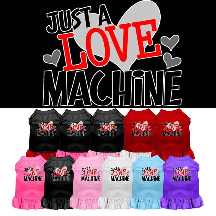 Pet Dress "Just A Love Machine" for wholesale by As You Wish Apparel