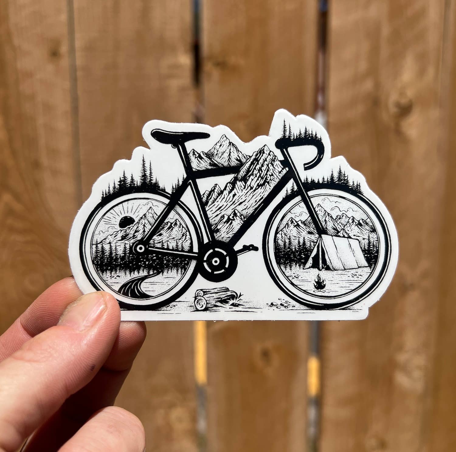 Sticker Art - Wholesale Sticker - Mountain Road Biking Sticker - dishwasher safe bicycle bike 1