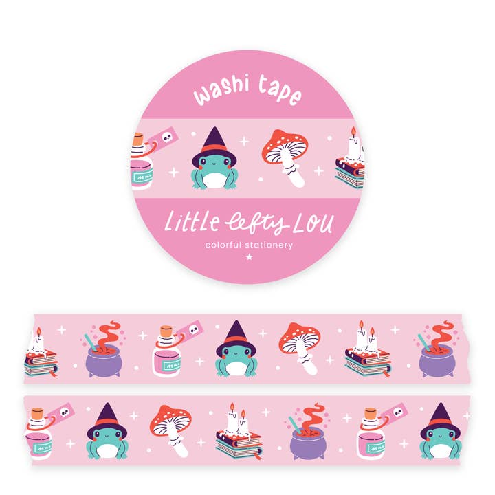 Cinta adhesiva Witchy Frog Pastel para venta al por mayor de Little Lefty Lou