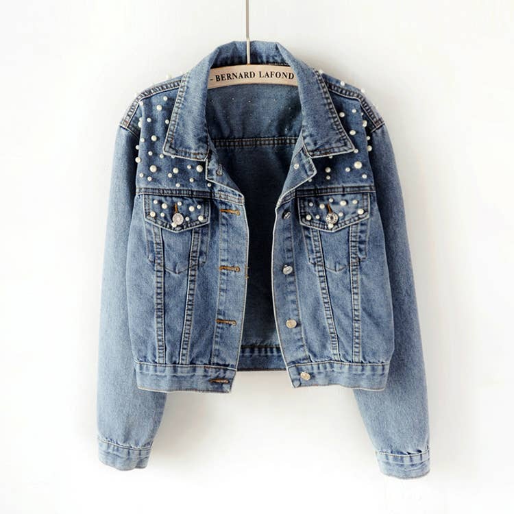 RE/DONE Studded denim jacket | THE OUTNET