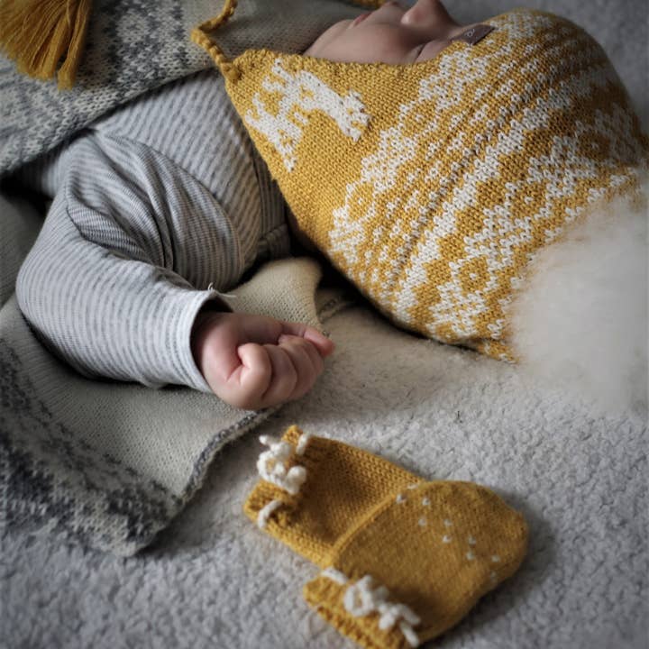 Samantha Holmes Alpaca Clothing and Gifts – Engroshandel Luffer - Baby – Alpaca Baby luffer (Nyfødt)