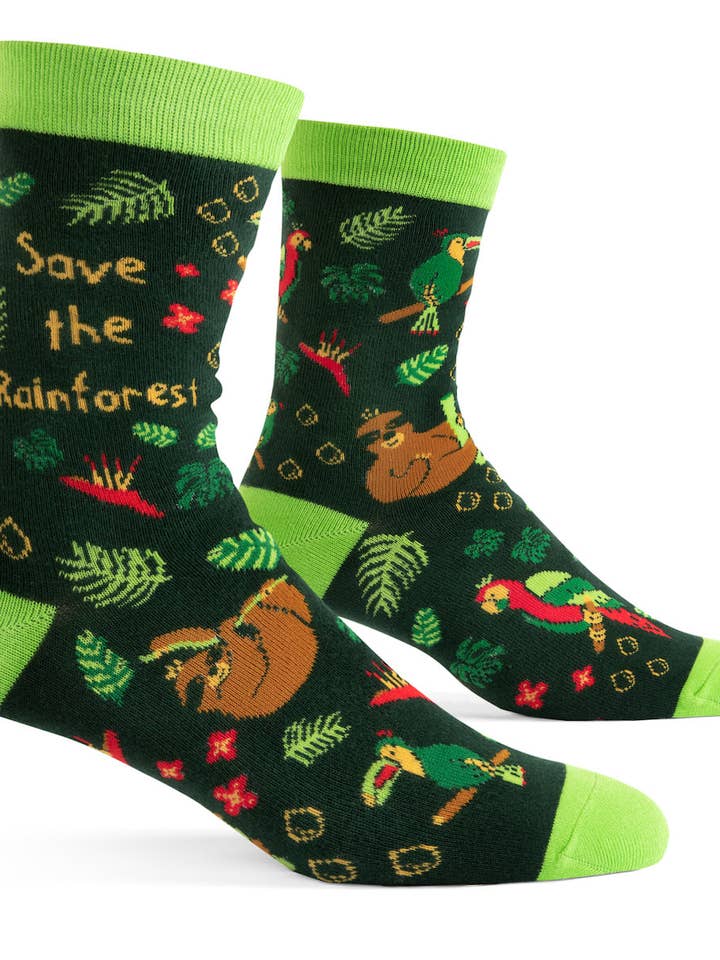 Save The Rainforest Socks for wholesale by Lavley