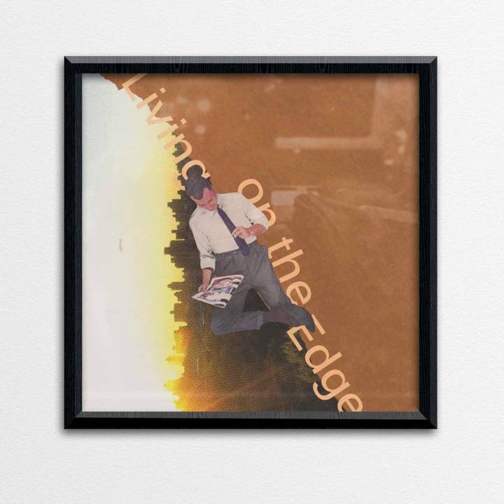 Decoração de Parede com Arte Retro Espacial Surreal – Impressão emoldurada por atacado de Social Living