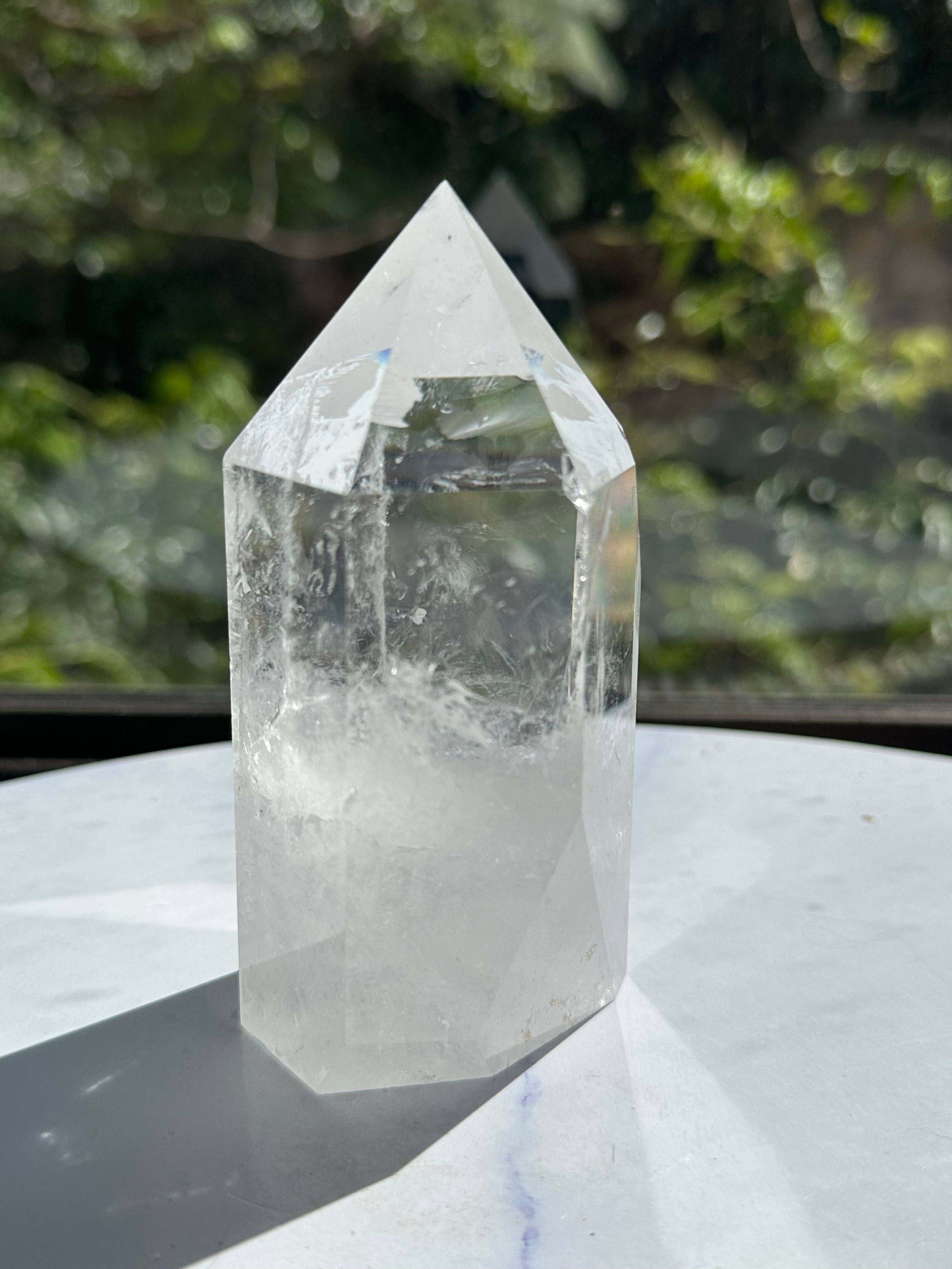 Moon Rituals - Wholesale Spirituele steen/kristal - AAAA Grote Heldere Kwarts Toren | Hoogwaardige Meester Helende Kristal Obelisk kerstkristal cadeau #176