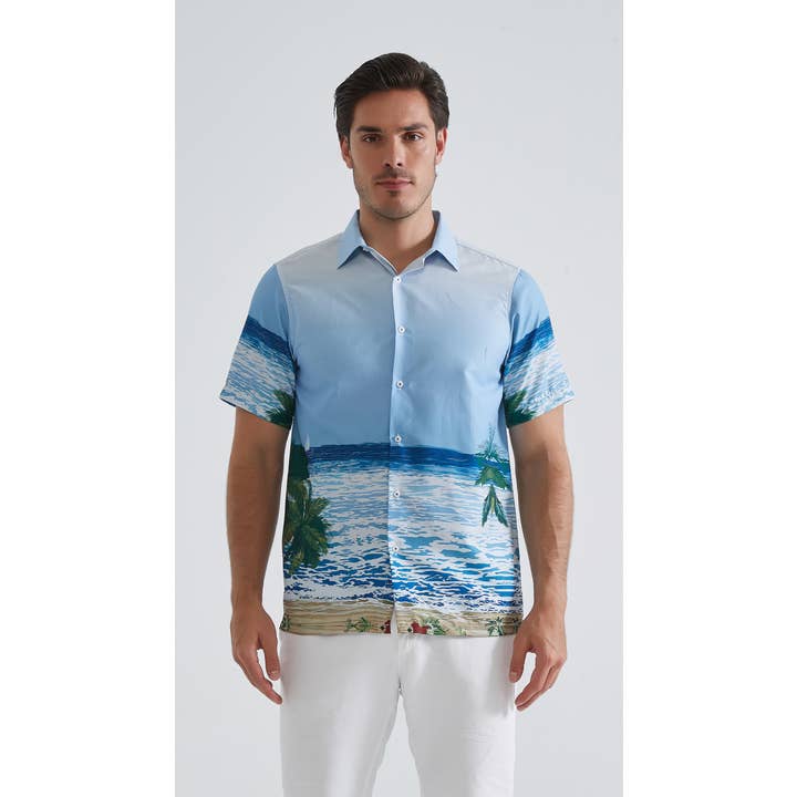 Camiseta corte recto con estampados para venta al por mayor de Yves Enzo