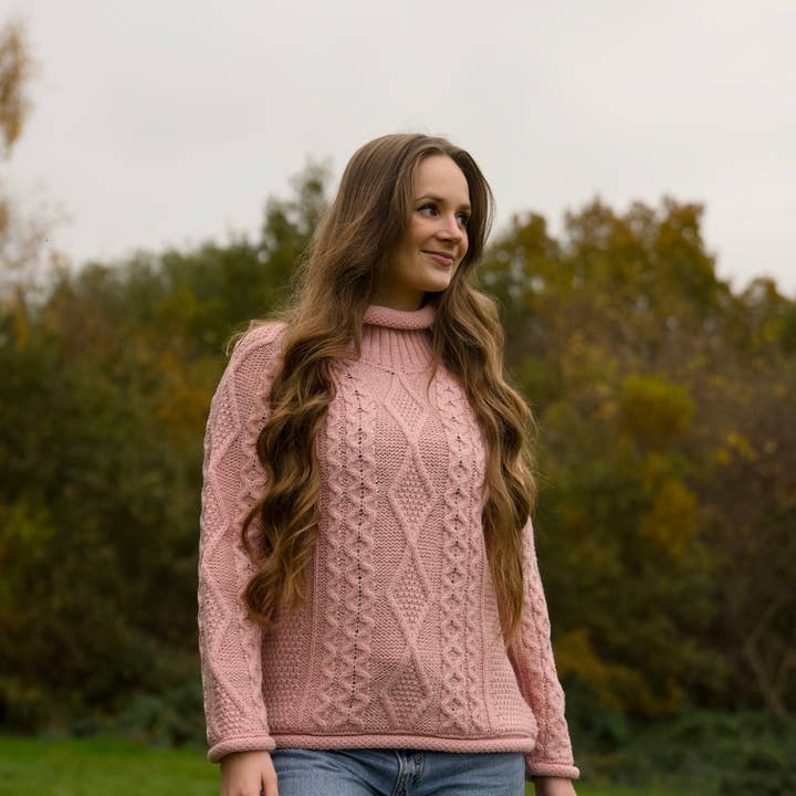 Mars Knitwear - Wholesale Knitted jumper – Women′s - British Wool - Seacole - Rose Mix5