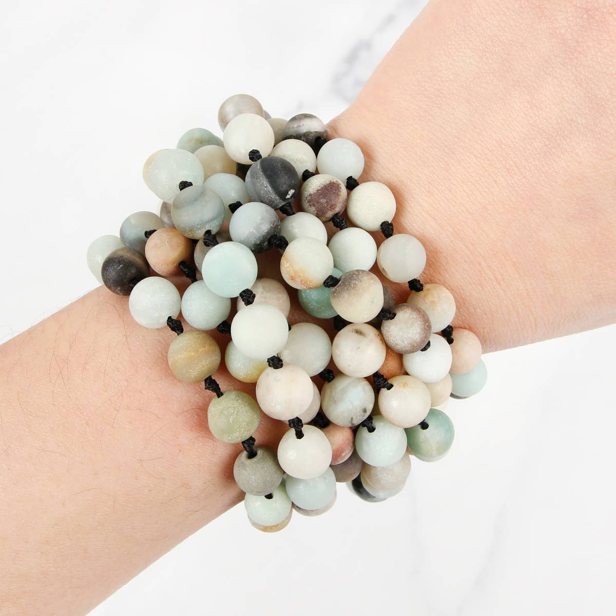 MYS Wholesale Inc - Wholesale Beaded/Pearl Necklace - Natural Stone Hand Knotted Long Necklace27