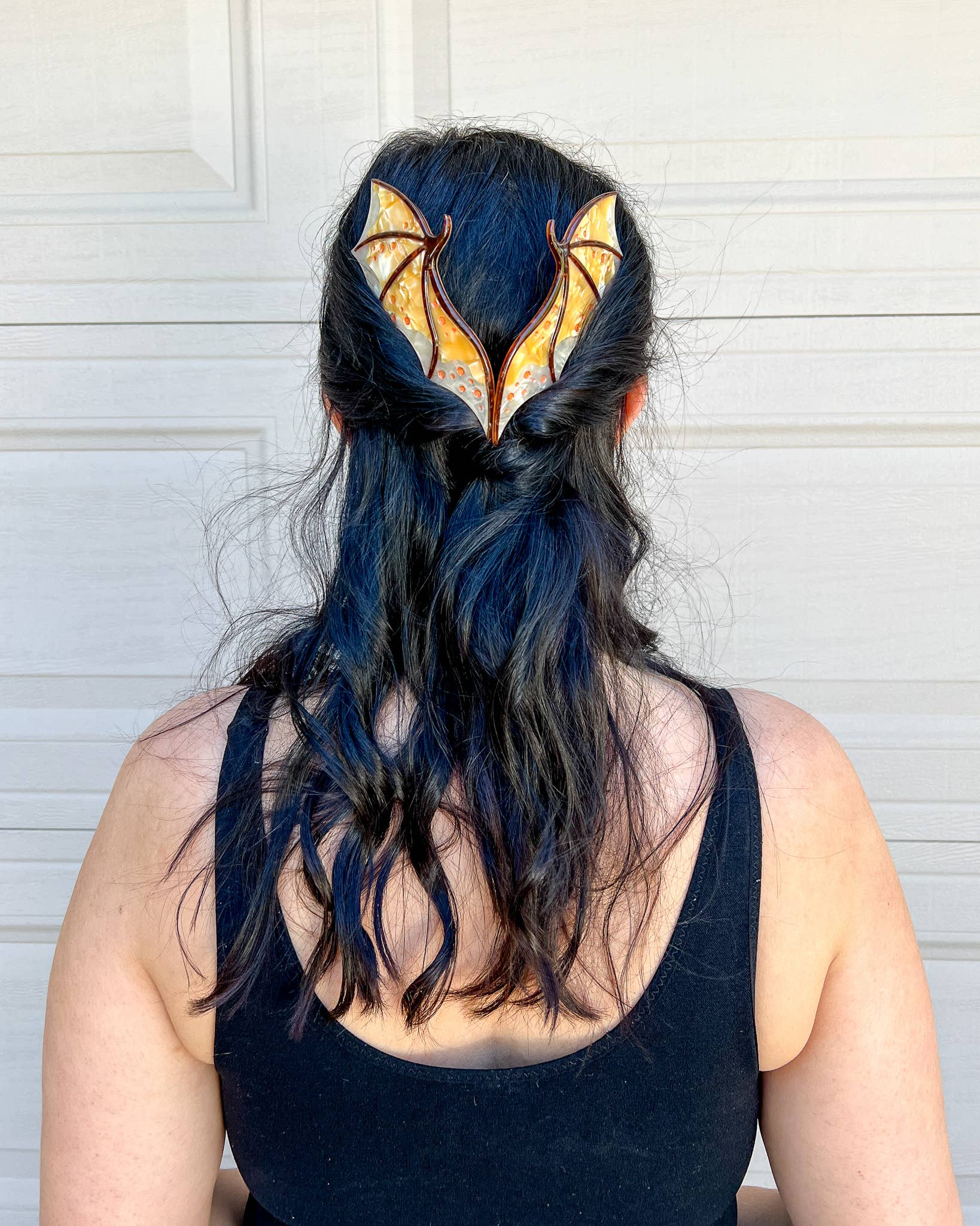 Blissfully Bookish Company - Wholesale Hair Accessories Set - Women's - Gold Dragon Wing Comb Set | Fantasy Gifts3