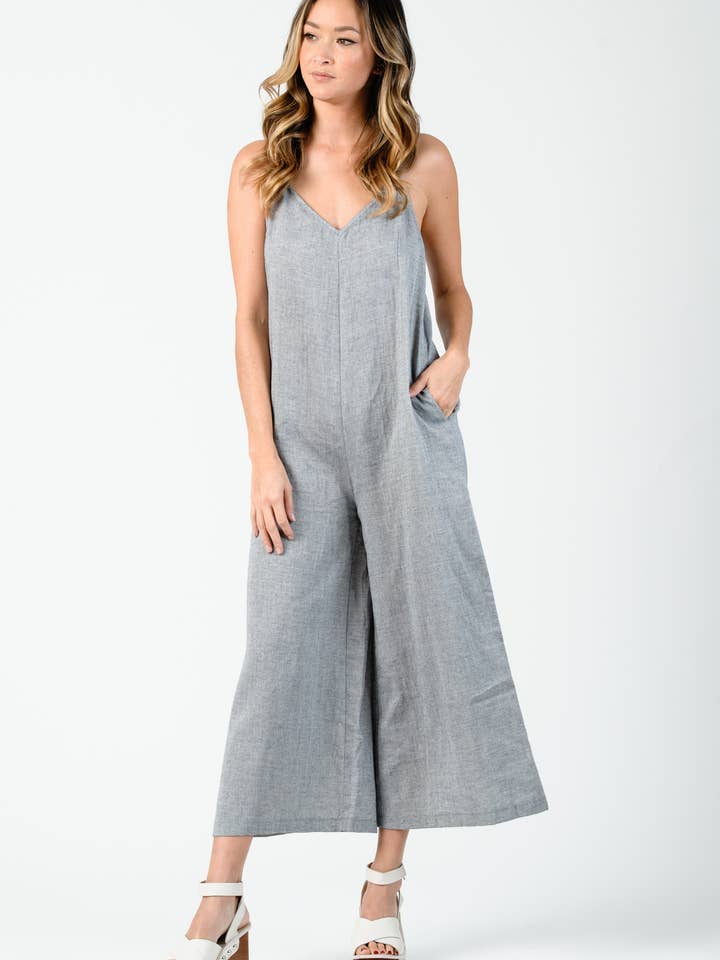 GARZA BLU TUTA GAUZY CAMI-GARZA BLU SCURO in vendita all'ingrosso su Faire