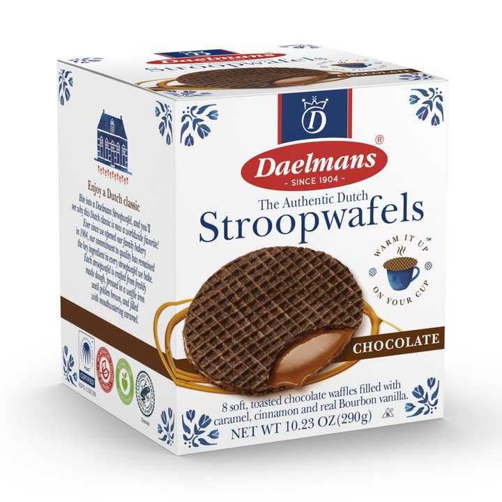 Boîte Stroopwafels Jumbo Chocolate Daelmans (boîte de 8) pour la vente par Daelmans Stroopwafels