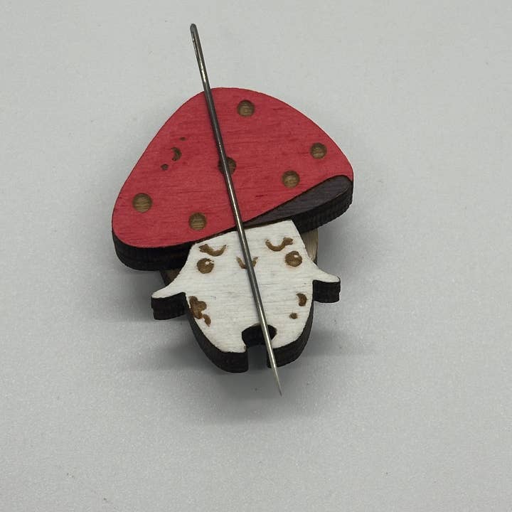 Velvet Guillotine - Wholesale Embroidery/cross-stitch supplies - Mushroom Creature Needle Minder for Crafting2