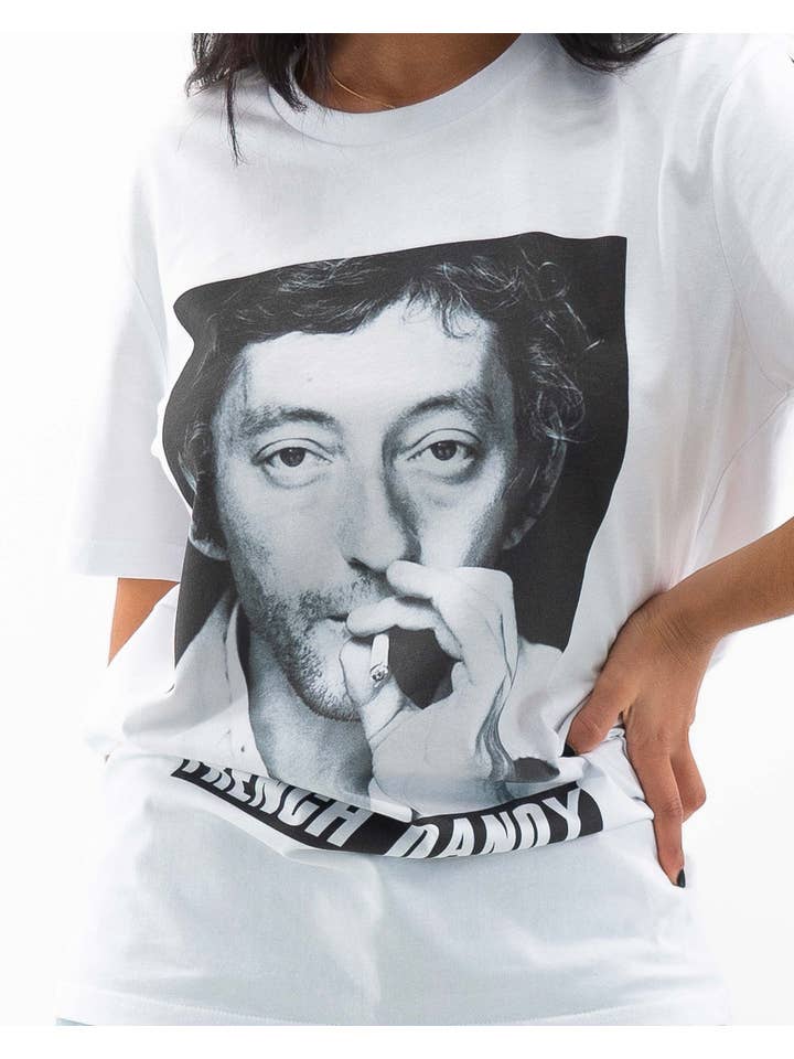 Grafitee - Vendita all'ingrosso Maglietta serigrafata - Unisex - T-shirt Gainsbourg - Maglietta con tema canzone francese3