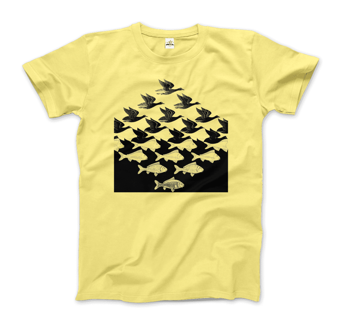 Art-O-Rama Shop - Wholesale T-Shirt (Graphic) - Unisex - MC Escher Sky and Water I Art T-Shirt9