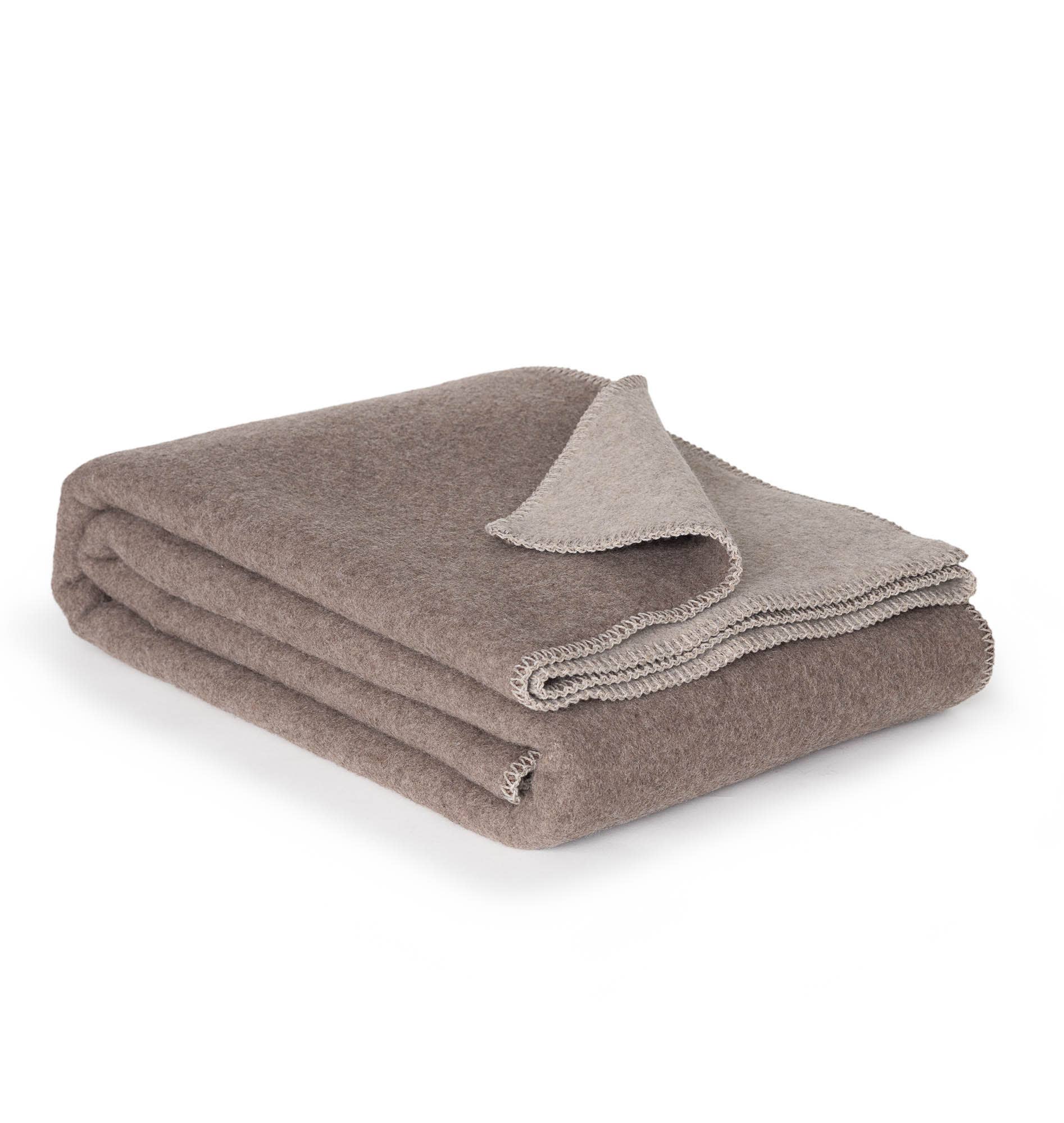 MoST - Wholesale Bedding Blanket - Merino wool bed blanket WOLVERINE - single - brown/beige1