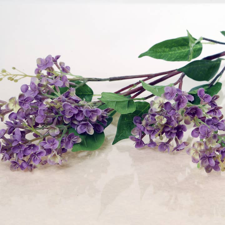 Mezu Silk Flowers - Wholesale Artificial Flowers - Artificial Mauve Long Lilac Silk Flowers Stems