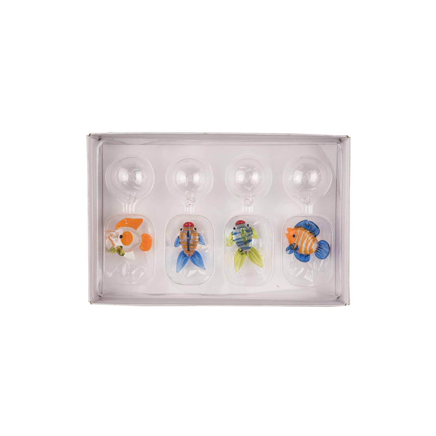 Beachcombers - Wholesale Decorative Tabletop Object - SALE Floating Fish Glass Decoration Set 40