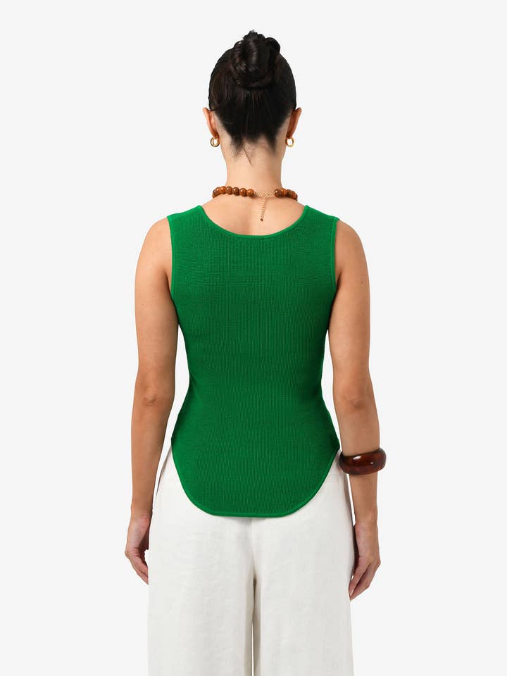 Forcast - Wholesale Tank top – Women′s - Forcast Women's Noemi Split Neck Tank8