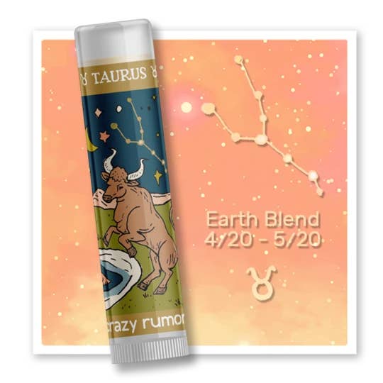Taurus - Earth Blend Lip Balm for wholesale by Crazy Rumors UK