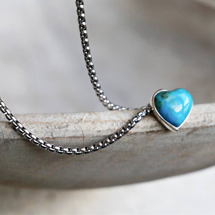 Sowell Jewelry - Wholesale Pendant/Charm Necklace - Turquoise Heart Necklace4