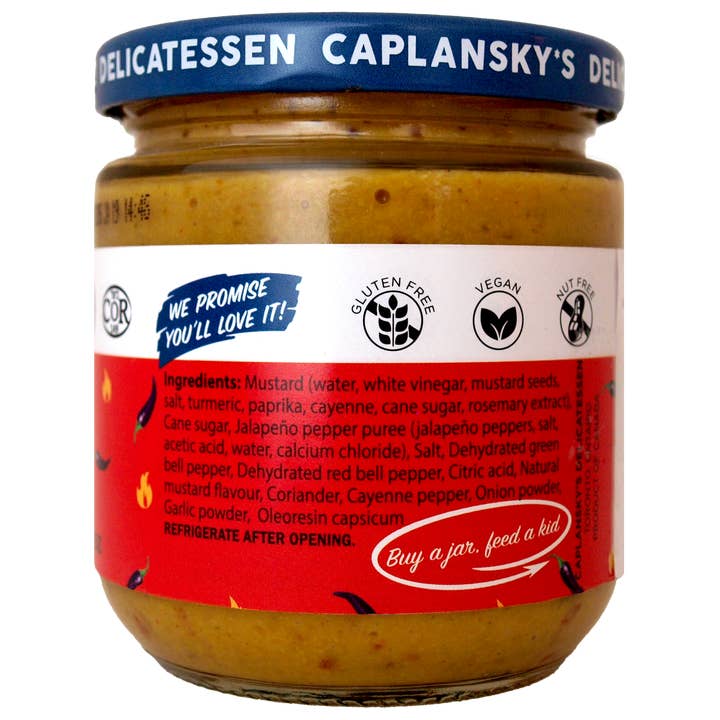 Caplansky's Deli Mustard - Wholesale Mustard - Caplansky's Deli Spicy Mustard 235 ml - 8 oz. jar