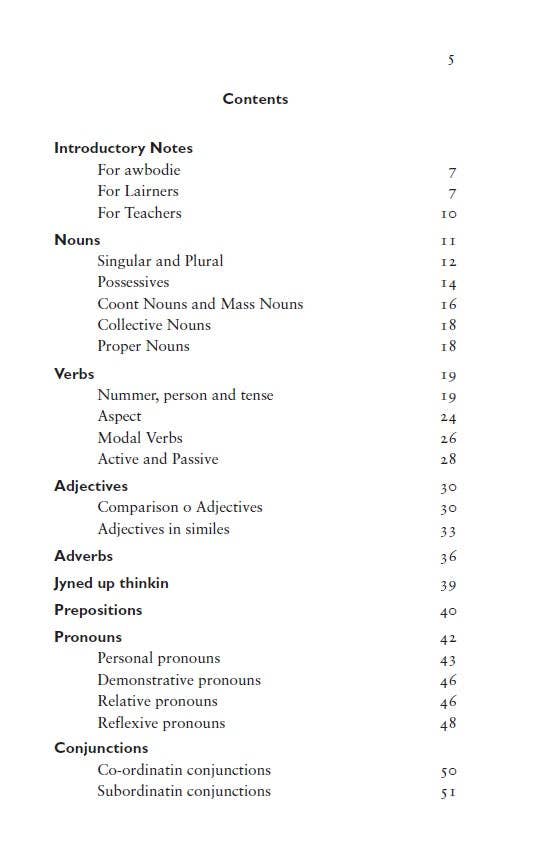 Luath Press Ltd – wholesale Language & Linguistics – Modren Scots Grammar by Christine Robinson2