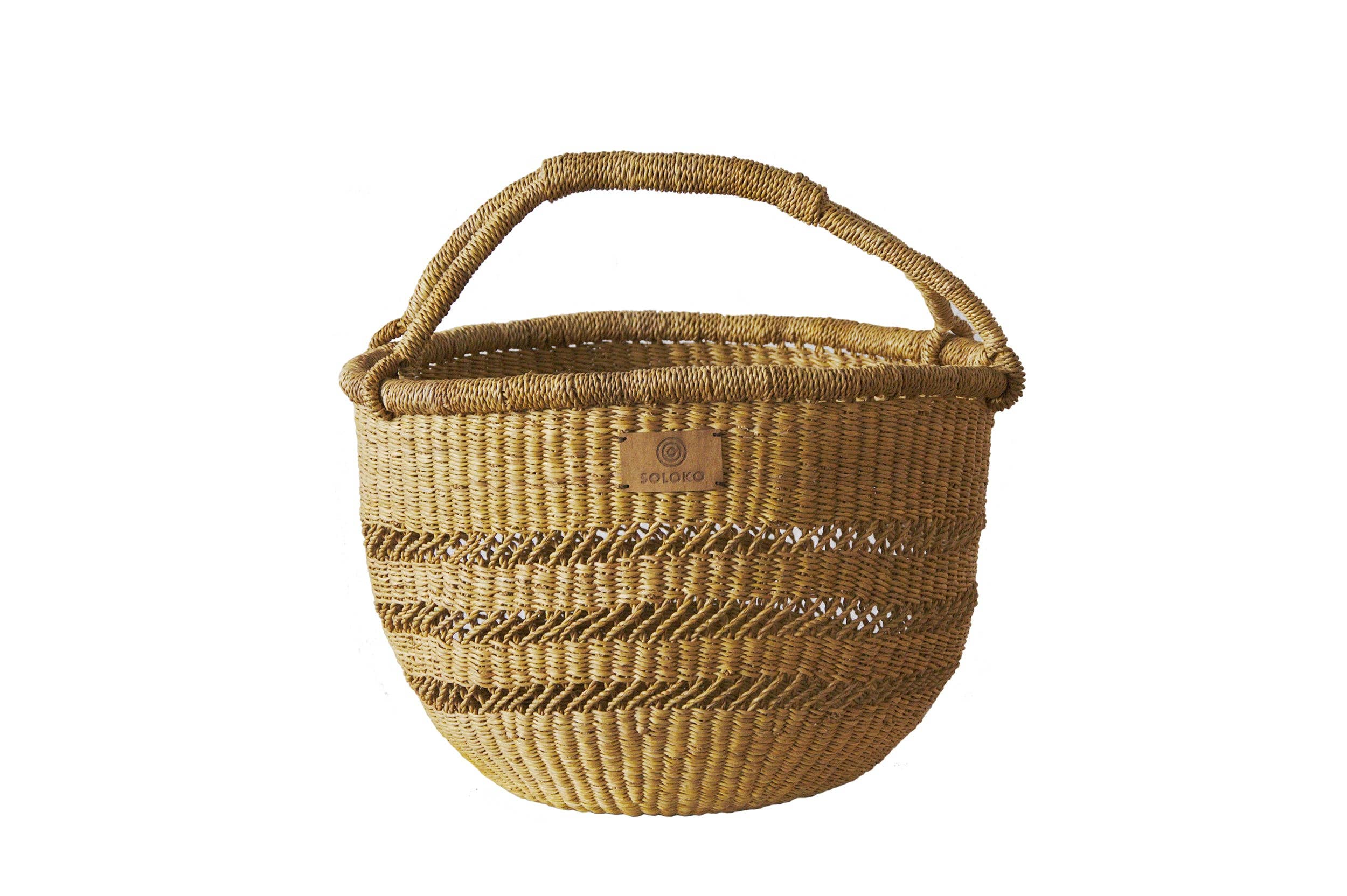 SOLOKO - Wholesale Basket - Woven Basket | Woven Market Basket | Shopping Basket nature0