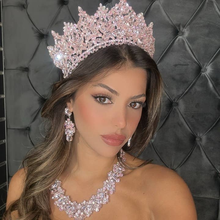 Happy Dream Gifts - Wholesale Party hat/crown - Quinceanera Crown, AB Crystal Crown, Prom Gold Headdress8