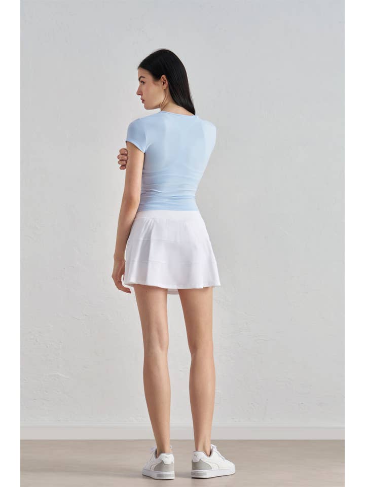 91thelabel - Wholesale Athletic top – Women′s - Tessa Crew Neck Sculpting Short Sleeve Active Top T-Shirt17