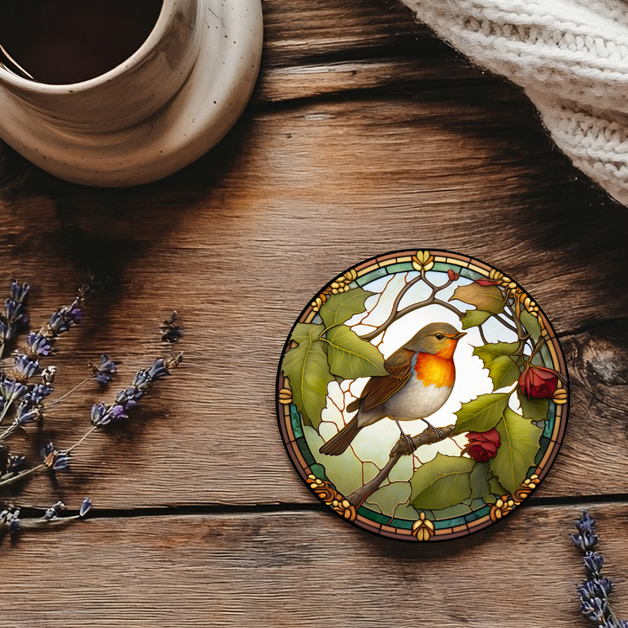Fernville Creations - Wholesale Coasters - Robin Coaster, Bird Lover Gift, Nature Home Decor8