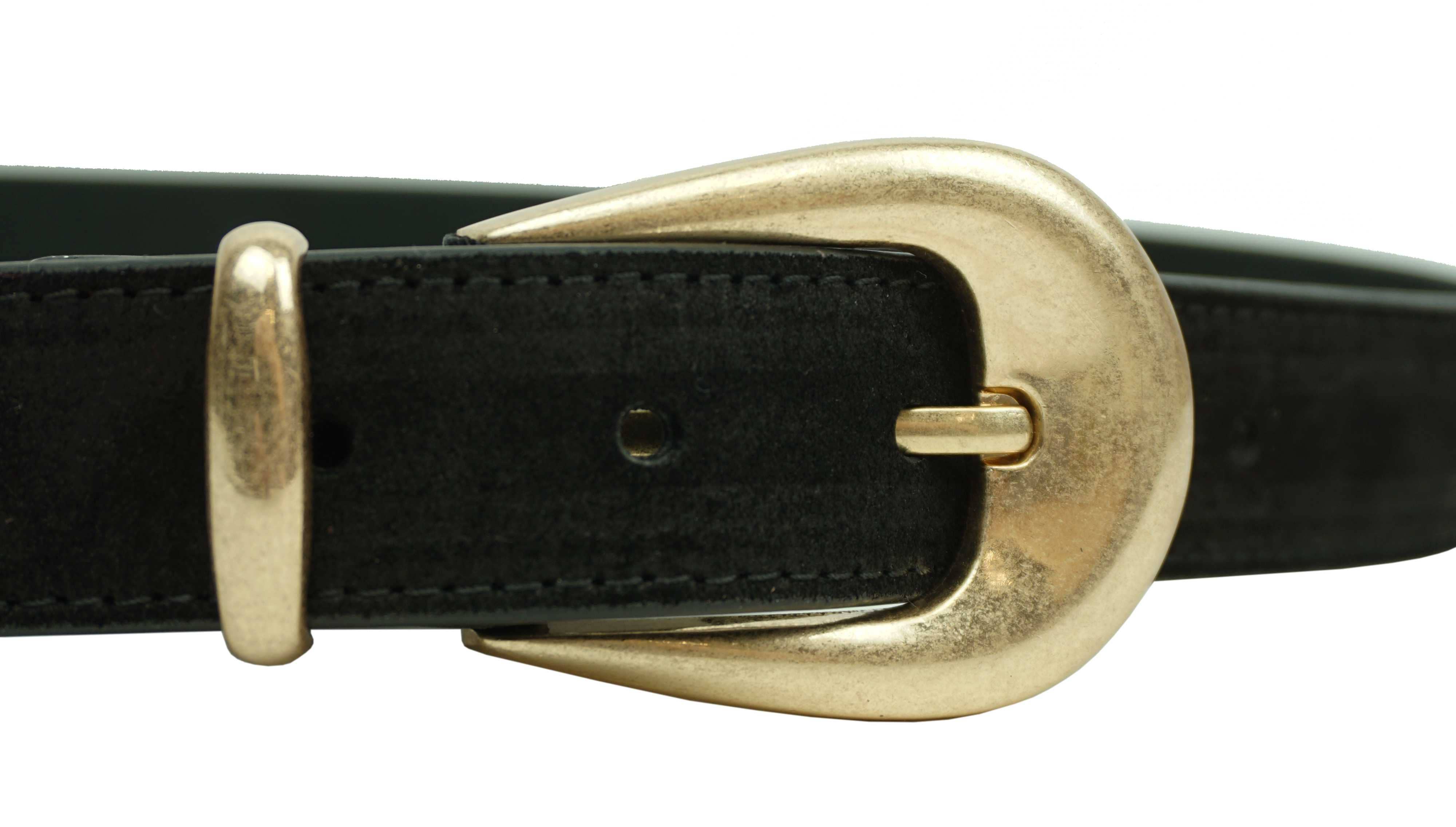 Anais - Wholesale Belt - Women's - Leather belt with gold buckle CT39591