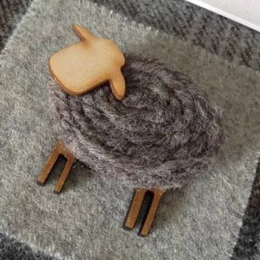 Grey Single Sheep Picture for wholesale by Southbeach Design