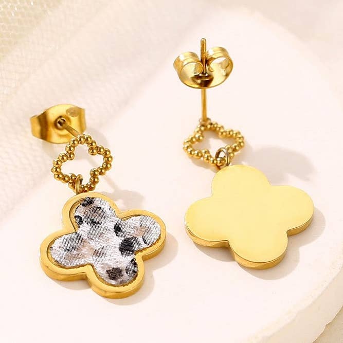 Yakut stiftörhänge i rostfritt stål för wholesale av BELLE MISS