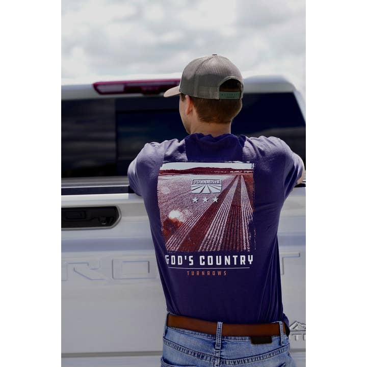 Turnrows Apparel - Wholesale Screen printed t-shirt – Men′s - God's Country Tee1