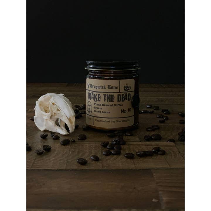 Greywick Lane – wholesale Jar/filled candle – Wake the Dead Coffee Scented Soy Candle4