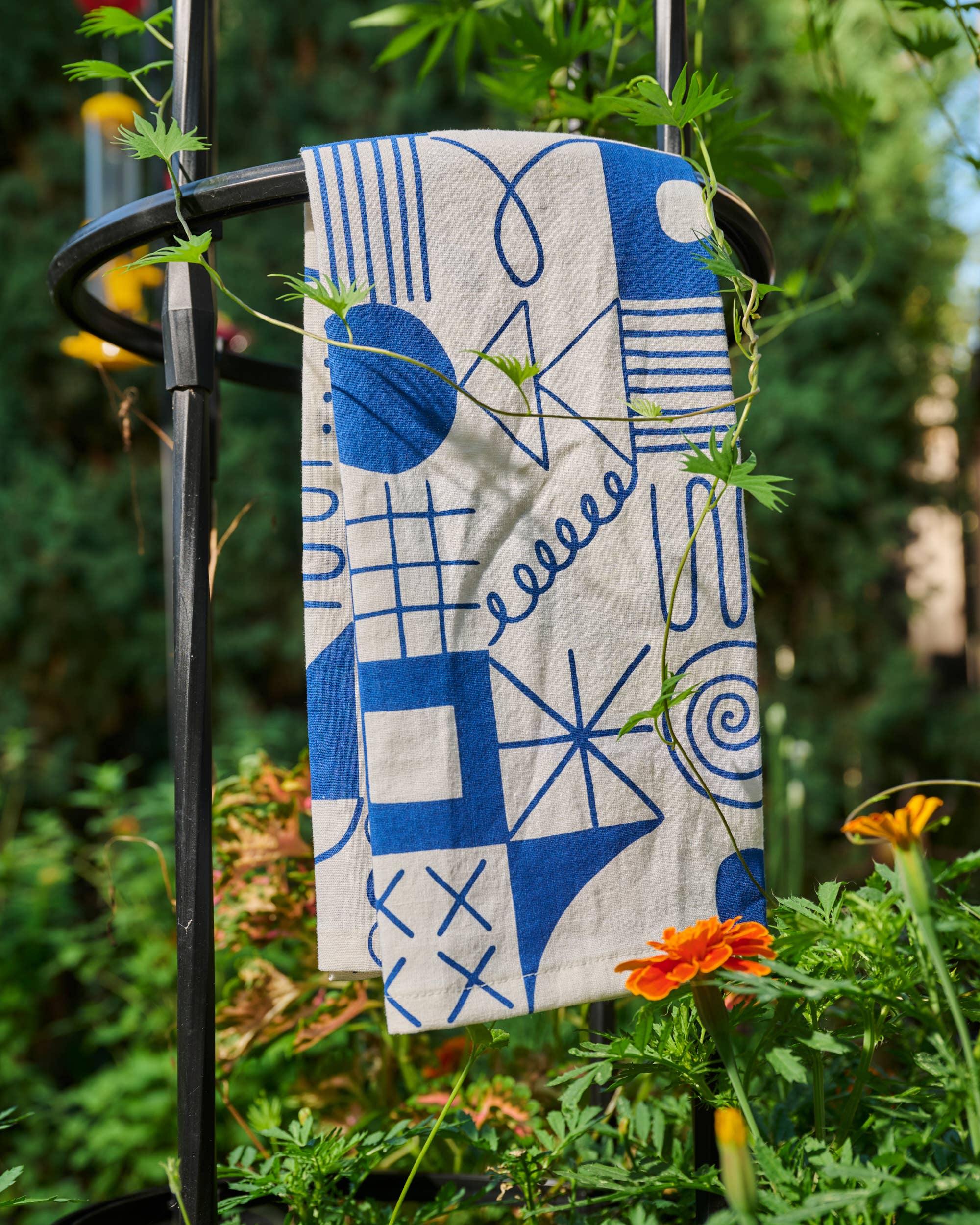 LCQKS - Wholesale Tea Towel - Hand Screen-Printed Cotton Linen Tea Towel from St. Louis
4