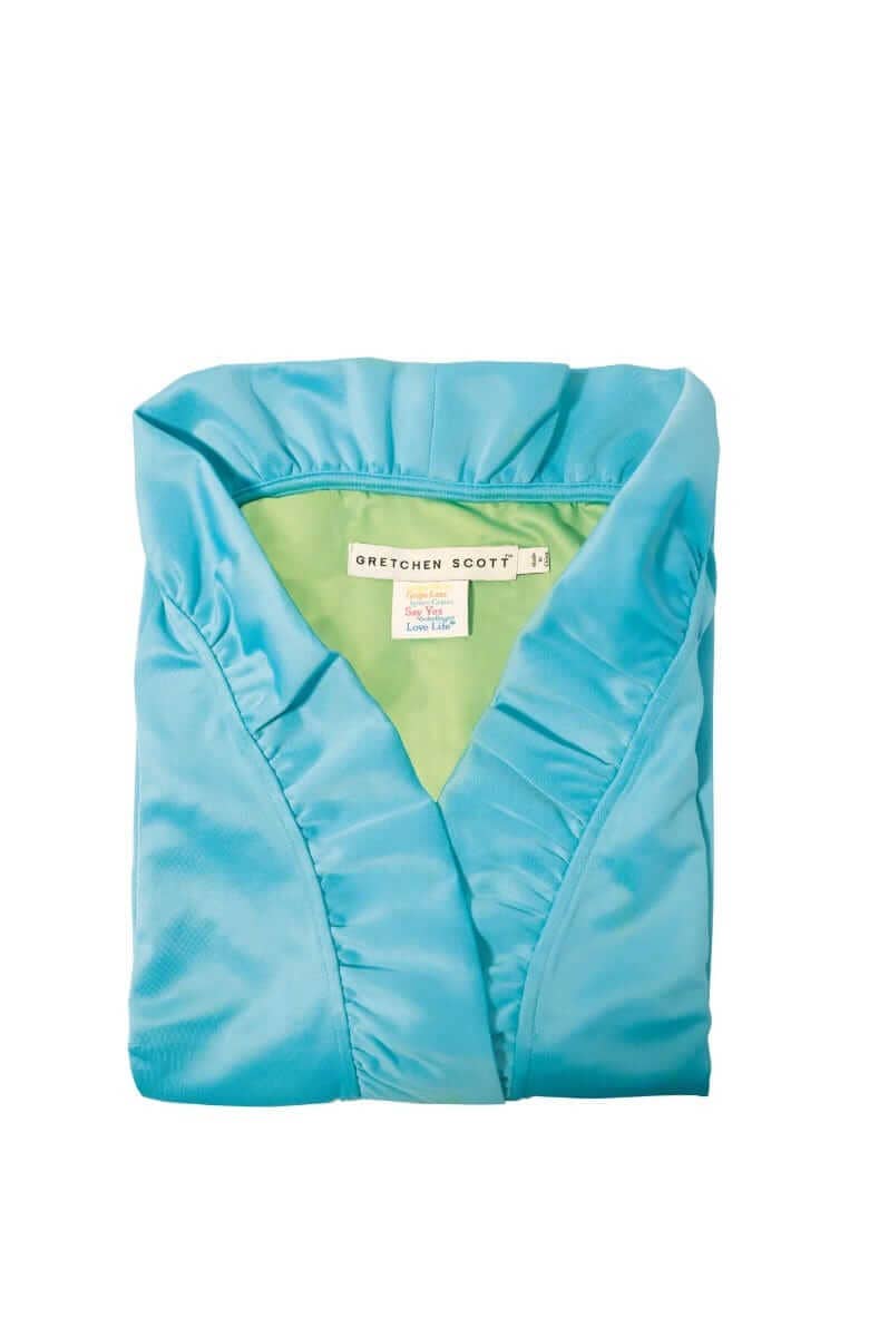 Gretchen Scott LLC - Wholesale Dress - Women's - Jersey Ruffneck Dress - Solid30