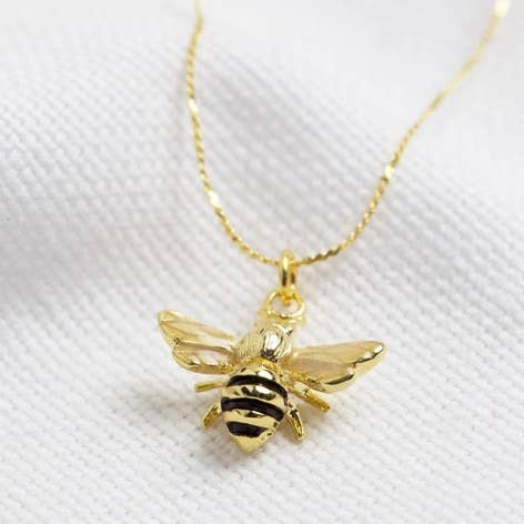 Enamel Tiny Bee Necklace for wholesale by Lisa Angel
