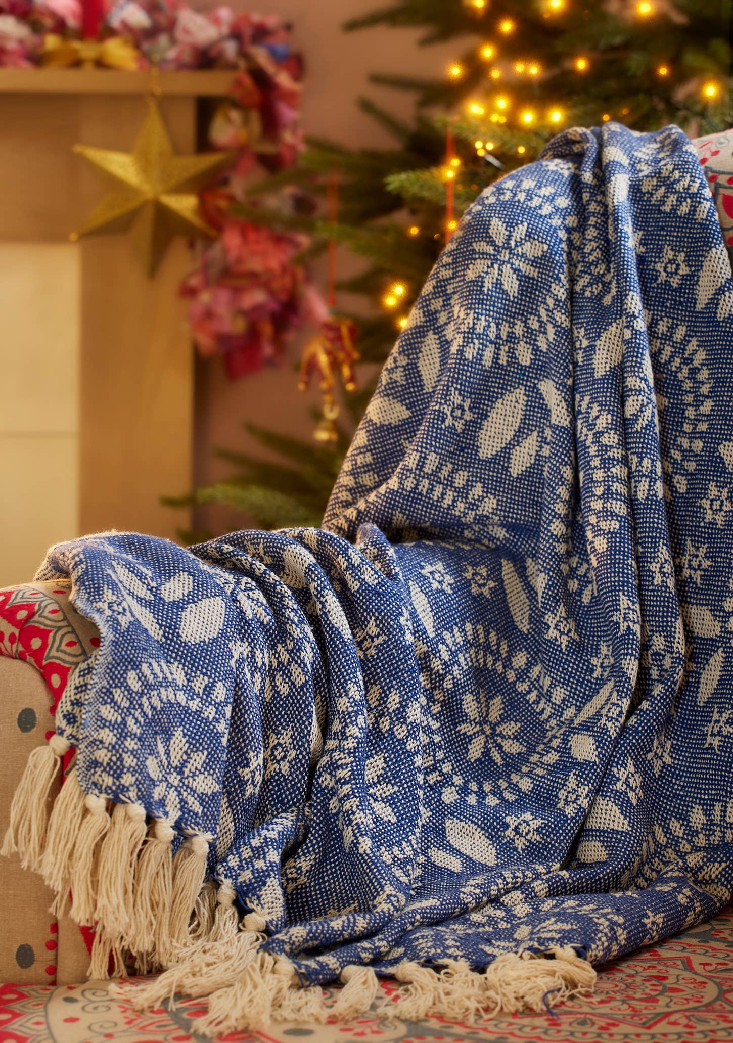 Namaste – wholesale Throw blanket – Jolly Recycled Cotton Jacquard Throw3