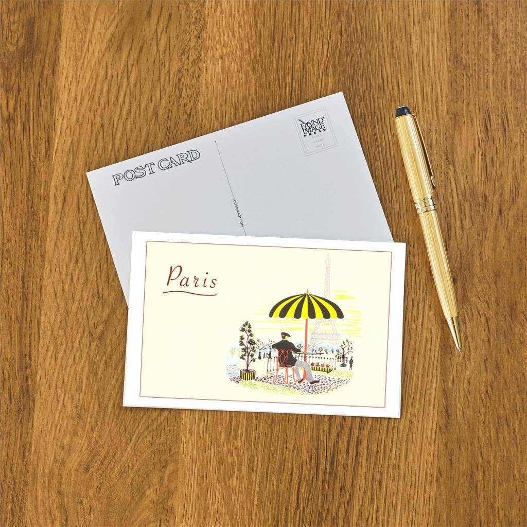 Found Image Press - Wholesale Postcard - Postcard PS-64 Sidewalk Cafe1