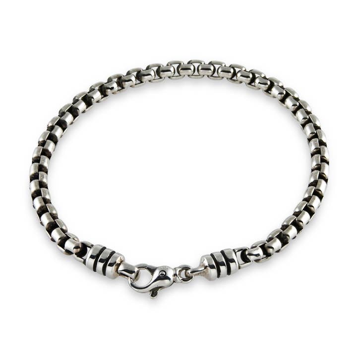 Bracelet (maillon Stratus/Venetian de 5 mm pour homme) .925 Sterling pour la vente par Zina Sterling Silver