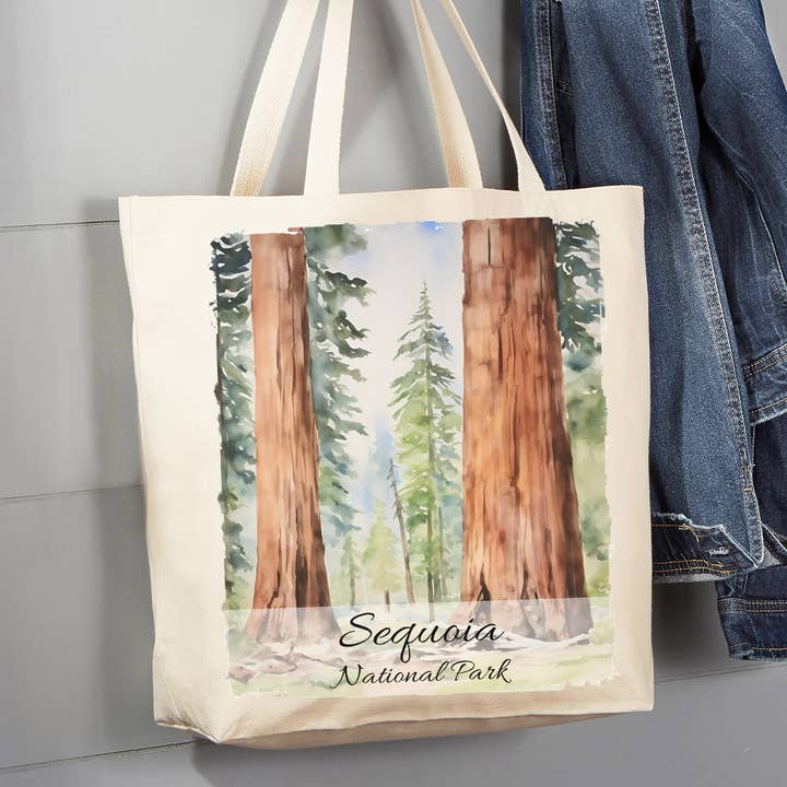 Sequoia National Park California 12 oz Canvas Tote Bag for wholesale by Avery Lane Gifts