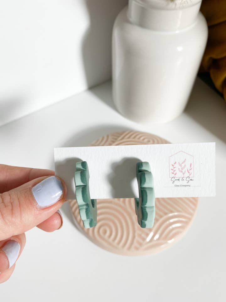 The Scallop Hoop for wholesale by Seed & Sow Clay Company