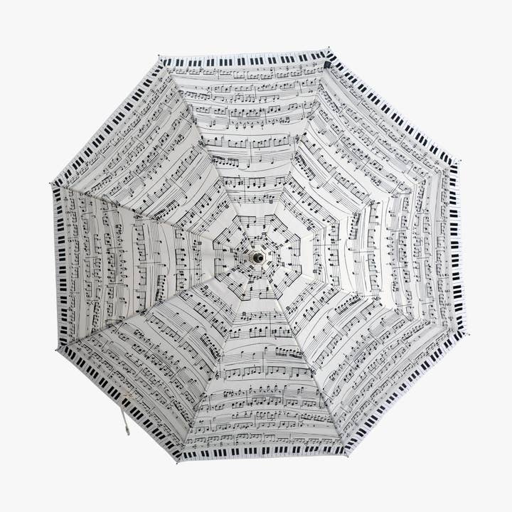 Paraguas Mujer automático "Música" | impresión Piano para venta al por mayor de Linea Emme Collezioni