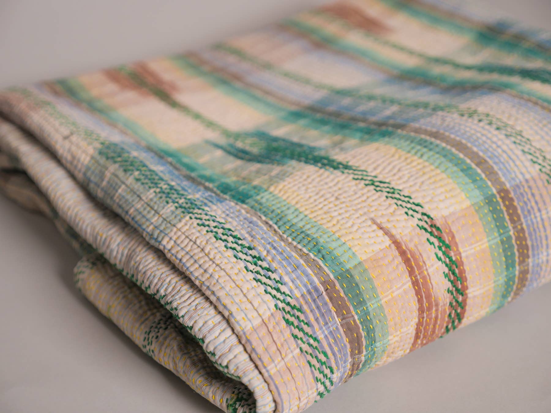 Storie - Vendita all'ingrosso Plaid - Plaid Kantha vintage in cotone, selezione casuale11