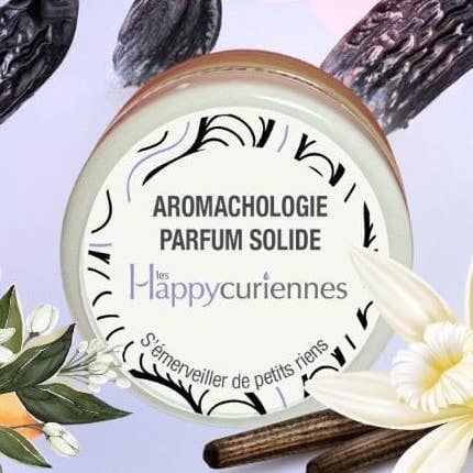 Perfume sólido bio reconfortante, formato de descoberta, 5 ml por atacado de Les Happycuriennes