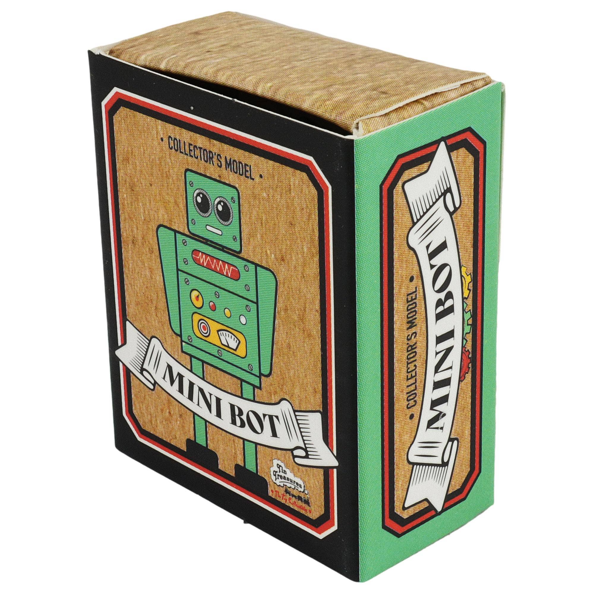 Tribal Trade GmbH - Wholesale Decorative Figurine - Tin Toy Mini Robot Turquoise Mini Figure Tin Robot3