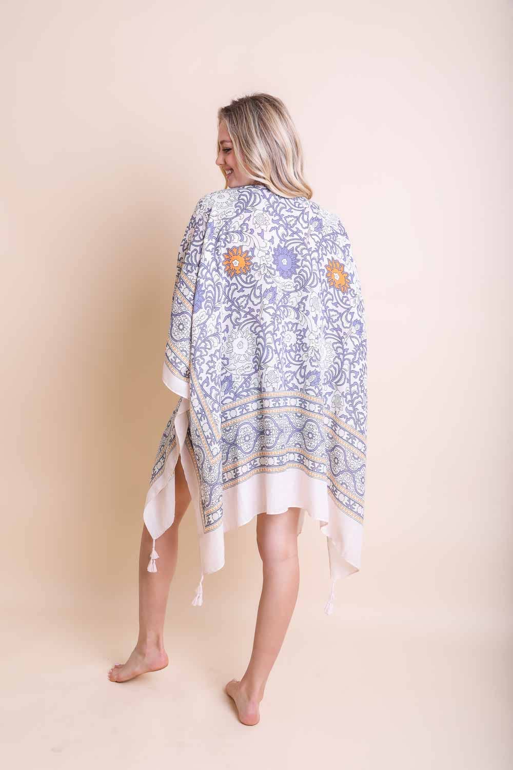 Leto Accessories - Wholesale Kimono - Women's - 🌞 Lightweight Moroccan Tassel Kimono – Versatile & Stylish8