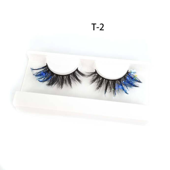 SugarQuoteMeNot LLC - Wholesale False/Fake Eyelashes - Glam Glow-in-the-Dark & Luminous Glitter Glam Eyelashes45